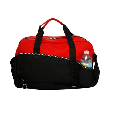Natico Red and Black Polyester Carry All Duffel Bag (60-DB-15RD)