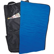 Natico Black Fleece with Canvas Backing Stadium Cushion Blanket (60-7704)