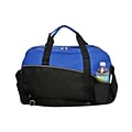 Natico Blue and Black Polyester Carry All Duffel Bag (60-DB-15BL)