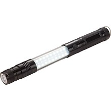 Natico Black Aluminum Telescopic Magnetic COB Flashlight (60-1233-BK)
