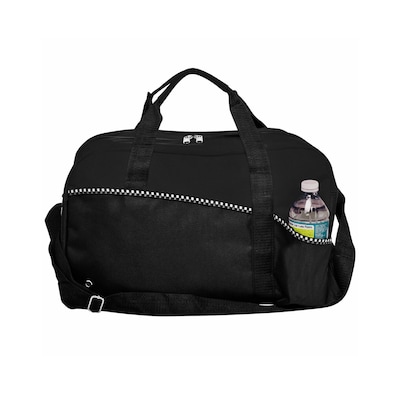 Natico Black Polyester Carry All Duffel Bag (60-DB-15BK)
