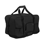 Natico Black Polyester Travel Duffel Bag (60-DB-01BK)
