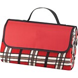 Natico Red Fleece with PVC Backing Picnic Blanket (60-7700-RD)