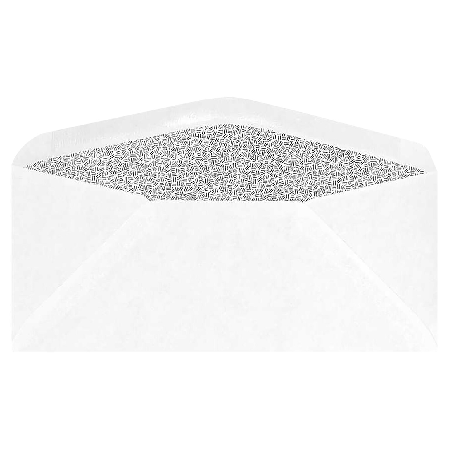 LUX Moistenable Glue Security Tinted Business Envelope, 3 7/8 x 8 7/8, 24lb. White, 50/Pack (61538-50)