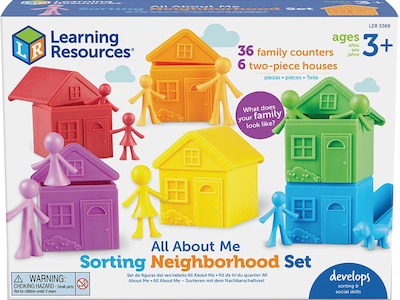 Learning Resources All About Me Sorting Neighborhood Set, Assorted Colors (LER3369)