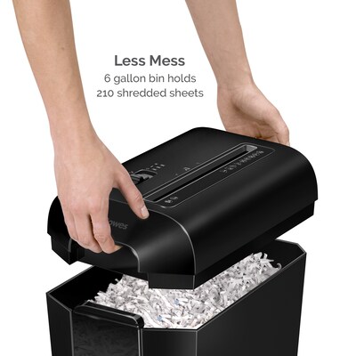 Fellowes Powershred LX65 10-Sheet Cross Cut Personal Paper Shredder (FEL4400301)