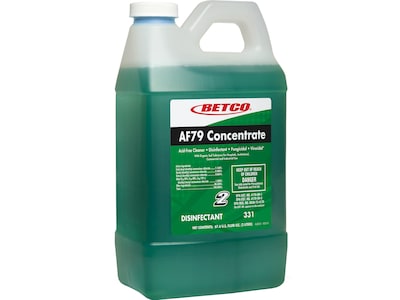 Betco AF79 Concentrate Disinfectant, Ocean Breeze Scent, 67.6 Oz., 2/Carton (331B200)