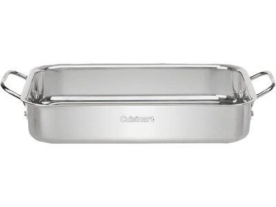 Cuisinart Chefs Classic Stainless Steel 13.5 Lasagna Pan, Silver (7117-135)