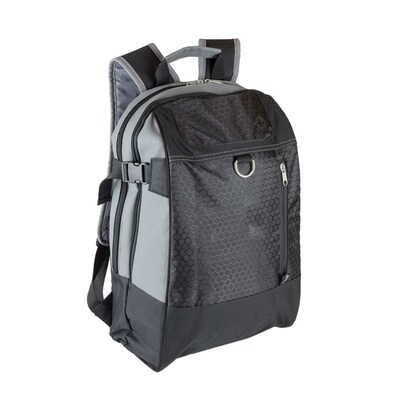 Natico Black and Grey Polyester Multi-Purpose Backpack (60-BP-64BK)