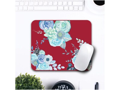 OTM Essentials Flower Garden Mouse Pad, Red/Blue (OP-MH2-Z034A)