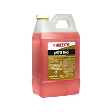 Betco pH7Q Dual Neutral Disinfectant Cleaner, Pleasant Lemon Scent, 67.6 Oz., 4/Carton (3554700)