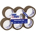Tape Logic #53 PVC Natural Rubber Carton Sealing Tape, 2.1 Mil, 2 x 55 yds., Tan, 6/Carton (T90153T6PK)
