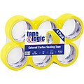 Tape Logic Colored Carton Sealing Heavy Duty Packing Tape, 2 x 55 yds., Yellow, 6/Carton (T90122Y6PK)