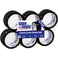 Tape Logic Colored Carton Sealing Heavy Duty Packing Tape, 2 x 55 yds., Black, 6/Carton (T90122BK6PK)