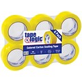 Tape Logic Colored Carton Sealing Heavy Duty Packing Tape, 2 x 110 yds., Yellow, 6/Carton (T90222Y6PK)