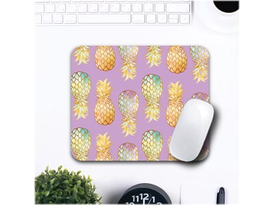 OTM Essentials Prints Golden Pineapple Mouse Pad, Pink/Gold (OP-MH3-Z089A)
