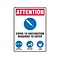 Accuform COVID-19 Vaccination Required to Enter Surface Mounting Sign, 10 x 14, White/Red/Blue/Bla
