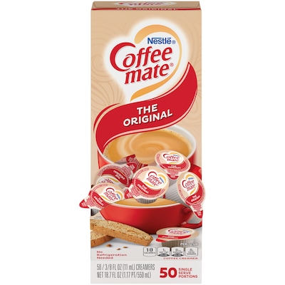 Coffee mate Singles Original Creamer, 50 Count, 4/Pack (283-00008)