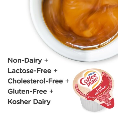 Coffee mate Original Dairy Free Liquid Creamer, 50 Creamers/Pack, 4/Pack (283-00008)