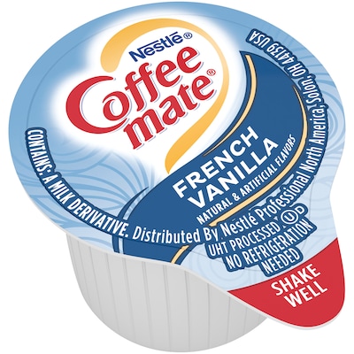 Coffee-Mate Singles French Vanilla, 50 Count, 4 Pack