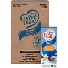 Coffee-Mate Singles French Vanilla, 50 Count, 4 Pack