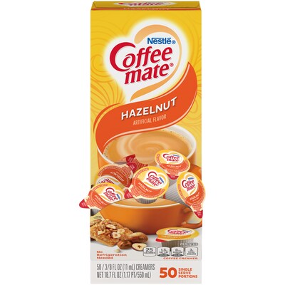 Coffee mate Hazelnut Liquid Creamer, 0.38 oz., 200/Carton (NES35180CT)