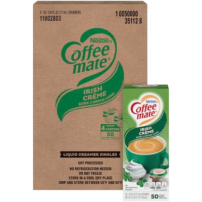 Coffee mate Irish Creme Liquid Creamer, 0.375 oz., 200/Carton (NES35112CT)