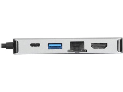 Targus USB-C DP Alt Mode Single Video 4K HDMI/VGA Docking Station, Gray (DOCK419USZ)