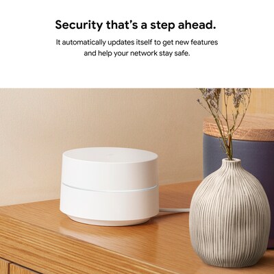 Google WiFi AC1200 Dual-Band Wireless Mesh Router, White (GA02430-US)