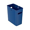 iTouchless SlimGiant Polypropylene Trash Can with no Lid, 4.2 gal., Reactive Blue (SG104U)