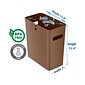 iTouchless SlimGiant Polypropylene Trash Can with no Lid, Toffee Brown, 4.2 gal., 2/Pack (SG105Nx2)