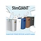 iTouchless SlimGiant Polypropylene Trash Can with no Lid, Polar White, 4.2 gal., 2/Pack (SG102Wx2)