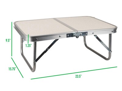 Mind Reader 23.5 x 15.75 Aluminum/Iron/MDF Laptop Tray, Gray (TAFOLAP-GRY)