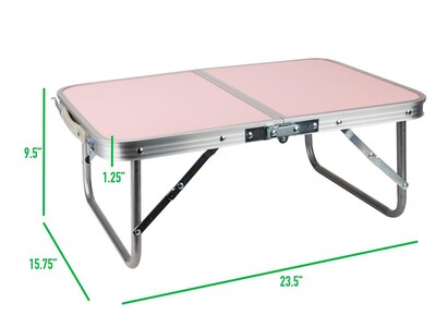 Mind Reader 23.5 x 15.75 Aluminum/Iron/MDF Laptop Tray, Pink (TAFOLAP-PNK)