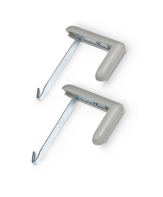 Best-Rite Cubicle Whiteboard Hangers, Gray, Set of 2 (56389)