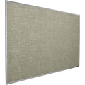 Best-Rite Vin-Tak Vinyl Bulletin Board, Aluminum Trim, Gray Vinyl, 2H x 3W (311AB-44)