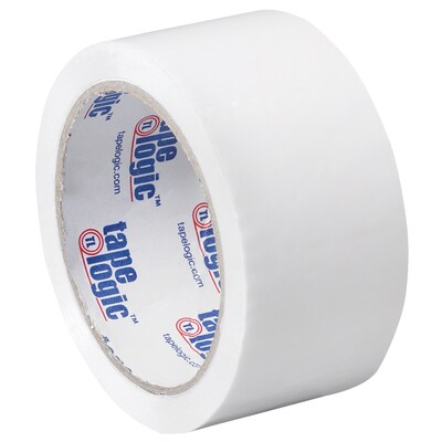 Tape Logic 2W x 55 Yards x 2.2 mil Carton Sealing Tape, White, Pack of 6 (T90122W6PK)