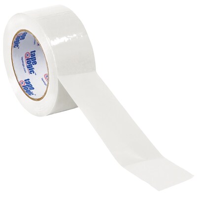 Tape Logic 2"W x 55 Yards x 2.2 mil Carton Sealing Tape, White, Pack of 6 (T90122W6PK)