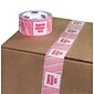 Tape Logic 2" x 110 yds. x 2.5 mil "TAMPER EVIDENT" Security Tape,  Red/White, 36/Carton