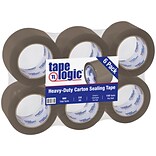 Tape Logic® #291 Industrial Tape, 2.6 Mil, 3 x 110 yds., Tan, 6/Case (T9052291T6PK)