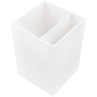 JAM Paper Plastic Pen Holder, White (341wh)