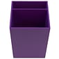 JAM Paper® Plastic Pen Holder, Purple, Desktop Pencil Cup, Sold Individually (341pu)