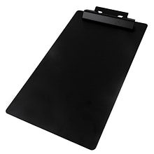 JAM Paper® Aluminum Premium Clipboard with Hinge, Legal Size, 9 x 15 1/2, Black Clip Board, Sold Ind