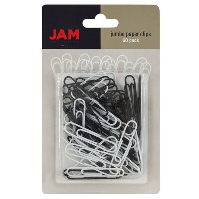 Quill Brand Jumbo Vinyl-Coated Paper Clips, Assorted, 200/Tub