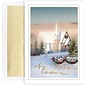 JAM Paper® Christmas Card Set, Country Church House Holiday Cards, 18/pack (526895800)