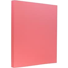 JAM Paper® Vellum Bristol 110lb Index Colored Cardstock, 8.5 x 11 Coverstock, Cherry Red, 50 Sheets/