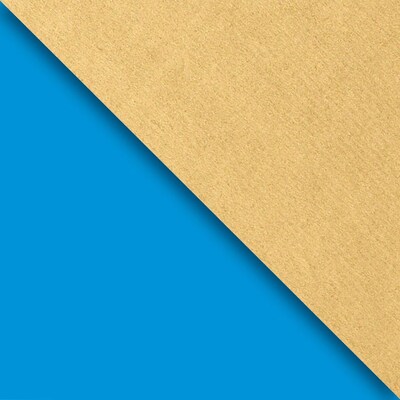 JAM Paper Industrial Size Wrapping Paper Rolls, Blue & Gold Kraft, Full Ream (1666 Sq. Ft), Each (165J98224833)