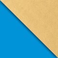 JAM Paper Industrial Size Wrapping Paper Rolls, Blue & Gold Kraft, Full Ream (1666 Sq. Ft), Each (165J98224833)
