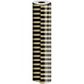 JAM Paper® Industrial Size Wrapping Paper Rolls, Black Gold Stripe, 1/4 Ream (416 Sq. Ft), Sold Individually (165J43724208)