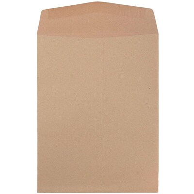 JAM Paper 9 x 12 Open End Kraft Catalog Envelopes, Brown Kraft Paper Bag, 50/Pack (6315446i)